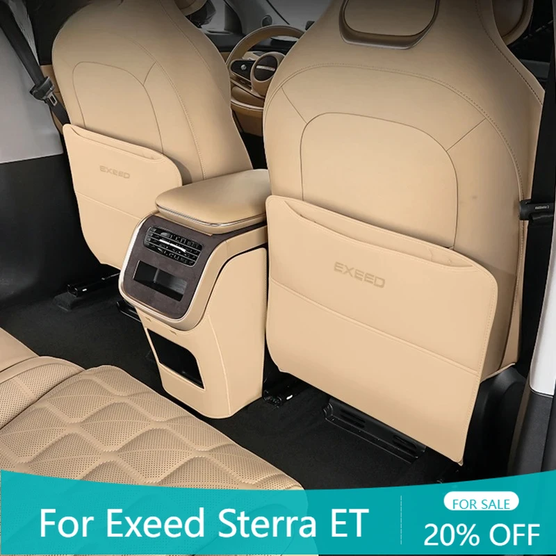

Car Seat Anti Kick Pad Interior Protection Rear Backrest Protection Pad Accessories For Exlantix ET Exeed Sterra ET 2024 2025