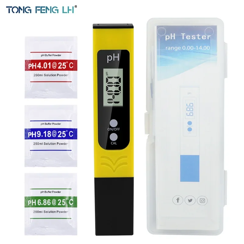 Water Quality Test Pen New PH Meter 0.01 High Precision for 0-14 PH Measurement Range Suitable Aquarium ,Swimming Pool,Household