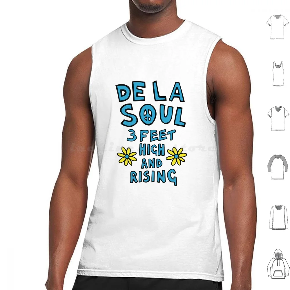 Creative Sparkling Poetic De La Soul 3 Feet High And Rising Funny Graphic Gifts Tank Tops Vest Sleeveless Creative Sparkling