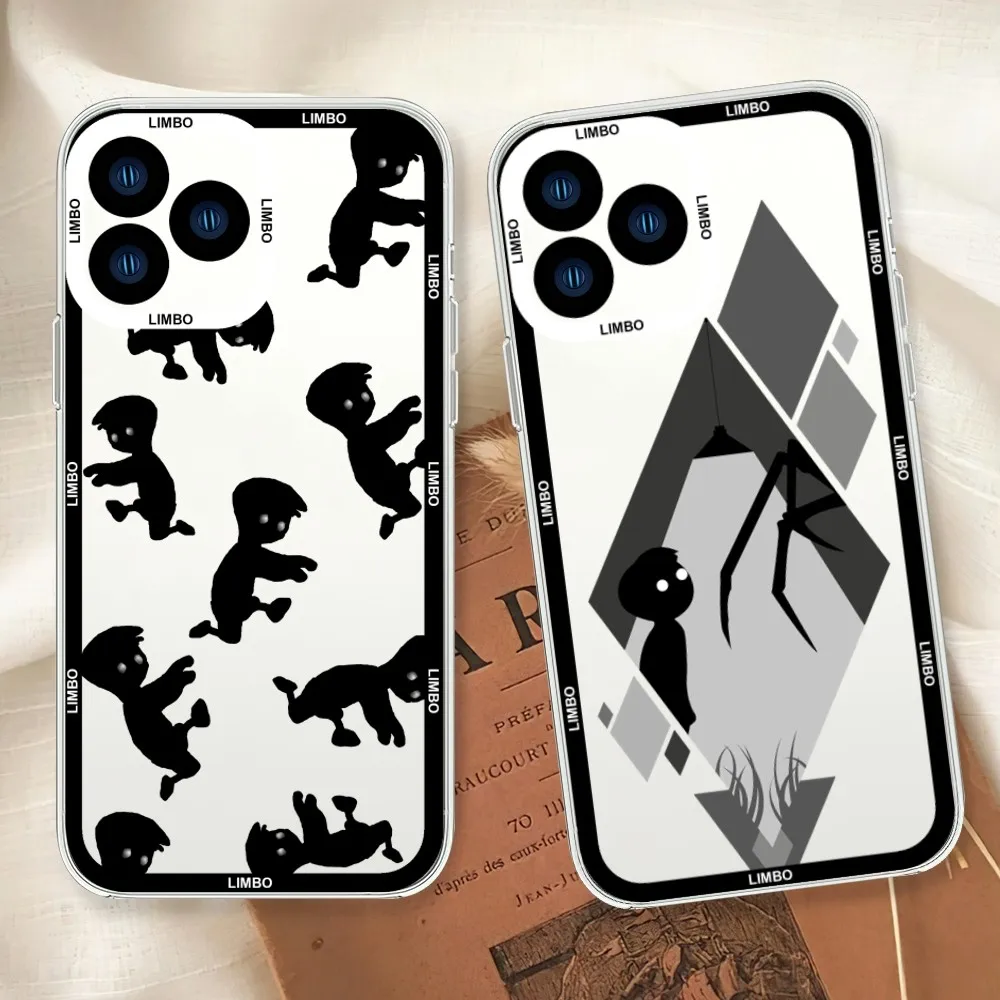 Adventure Game Limbo Phone Case For Samsung S20 S21 S22 S23 Fe Lite Plus Ultra Transparent Border Shell