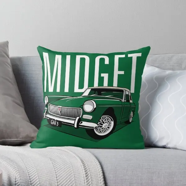 Mg Midget Mark 2 British Racing Green  Printing Throw Pillow Cover Anime Bed Wedding Car Case Pillows not include One Side