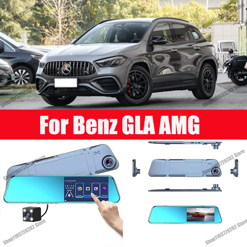 

For Benz GLA GLB GLC carplay Android GPS Dash Cam AUX FM Radio Dashcam Car Camera Stream RearView Mirror Drive Recorder