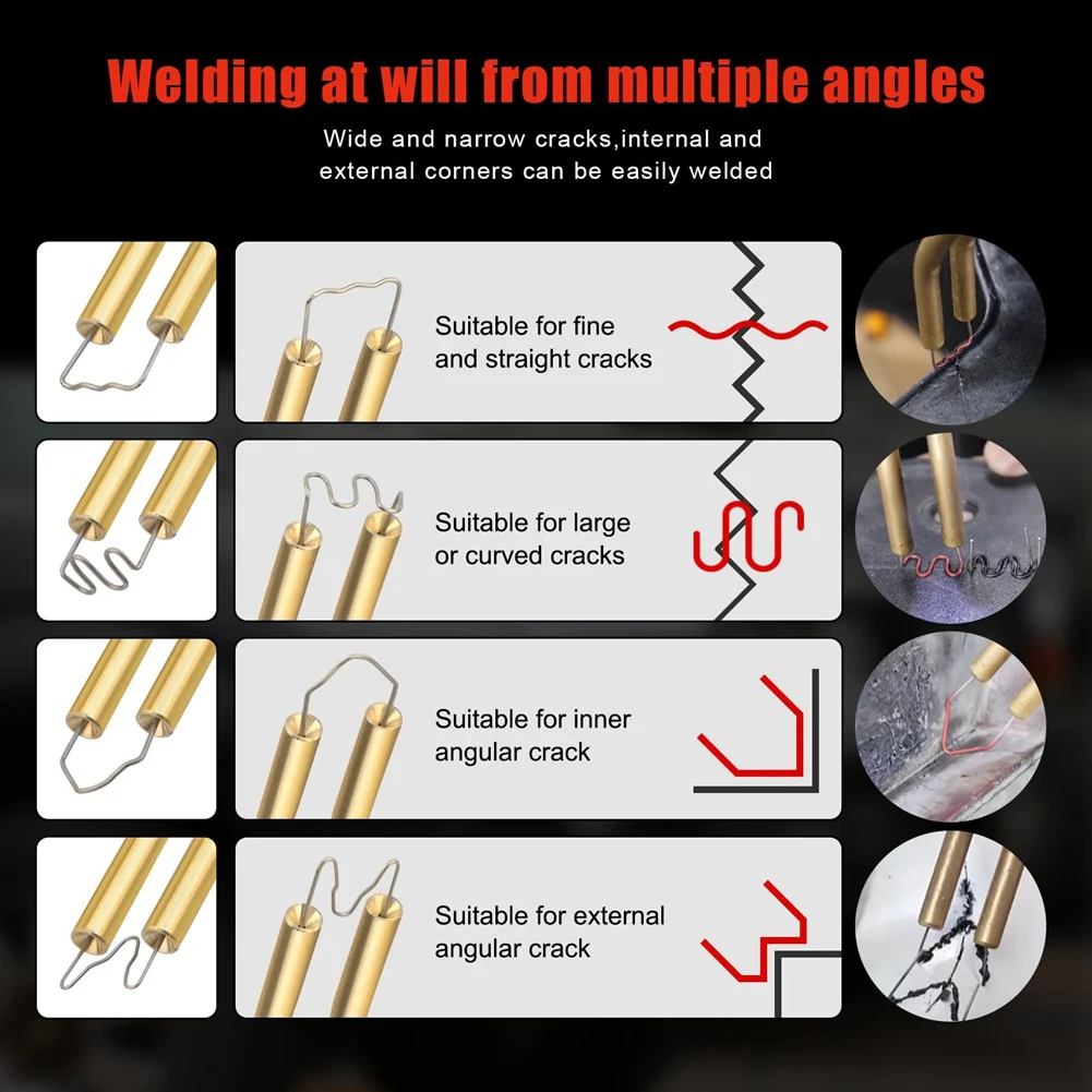 WORTHOWN-Plastic Welding Machine Plastic Welding Machine Atrachmenta Bumper Repair Kits Professional EU Plug
