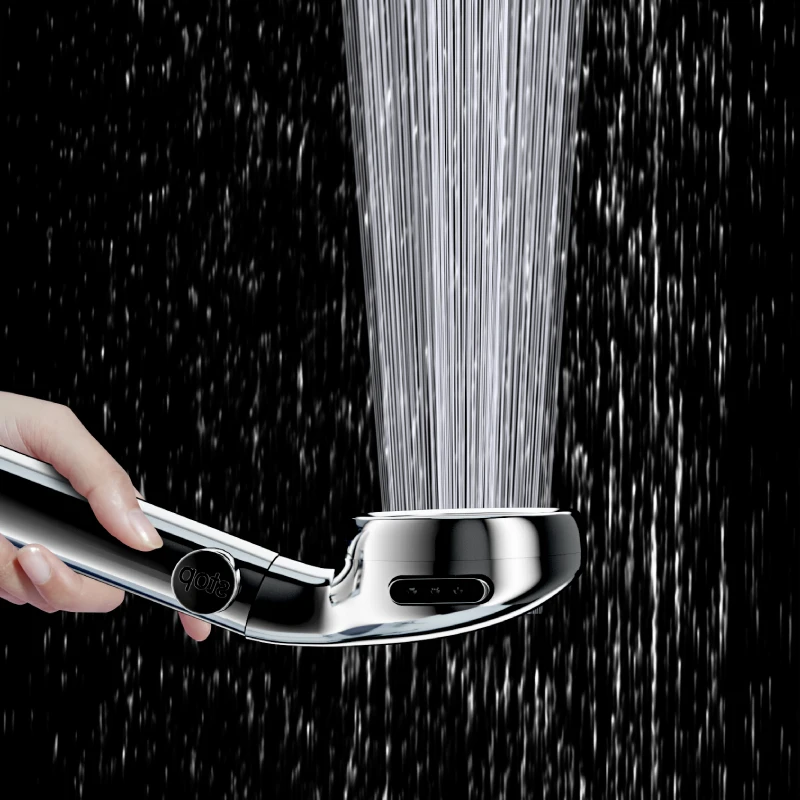 High Pressure Bathroom Shower Head Water Saving 3 modes Adjustable Pressurized Showerhead Massage Water Shower Accessories