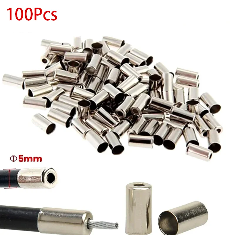 

100pcs 5mm Bicycle Brake Cable Housing Ferrule End Caps MTB Road Cord End Covers Brake Line Cap Cycling Accessories New