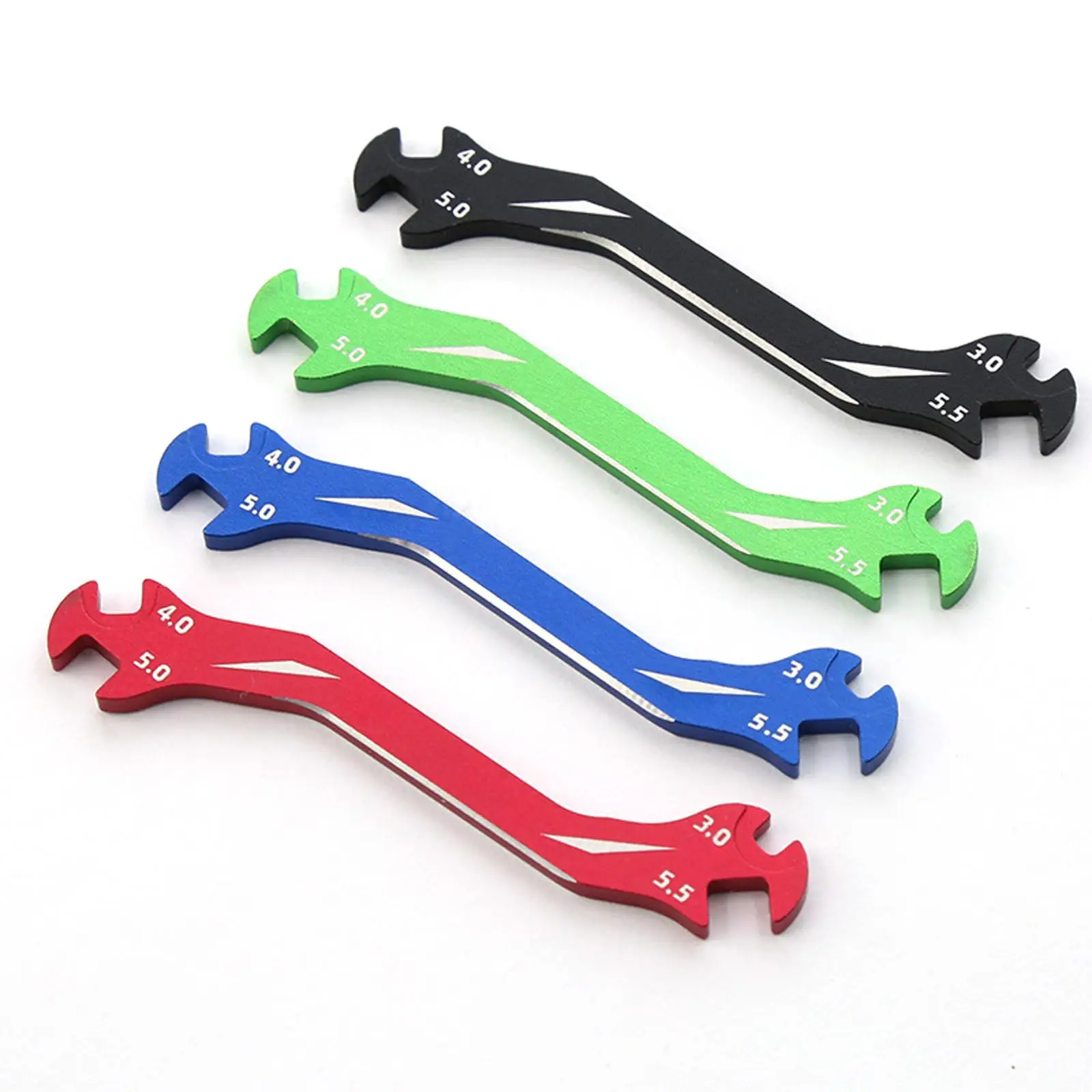 Aluminum Alloy Mini RC Car Screw Wrench Multi Function Cross Spanner Tool for Repairing Hand Controlled Cars