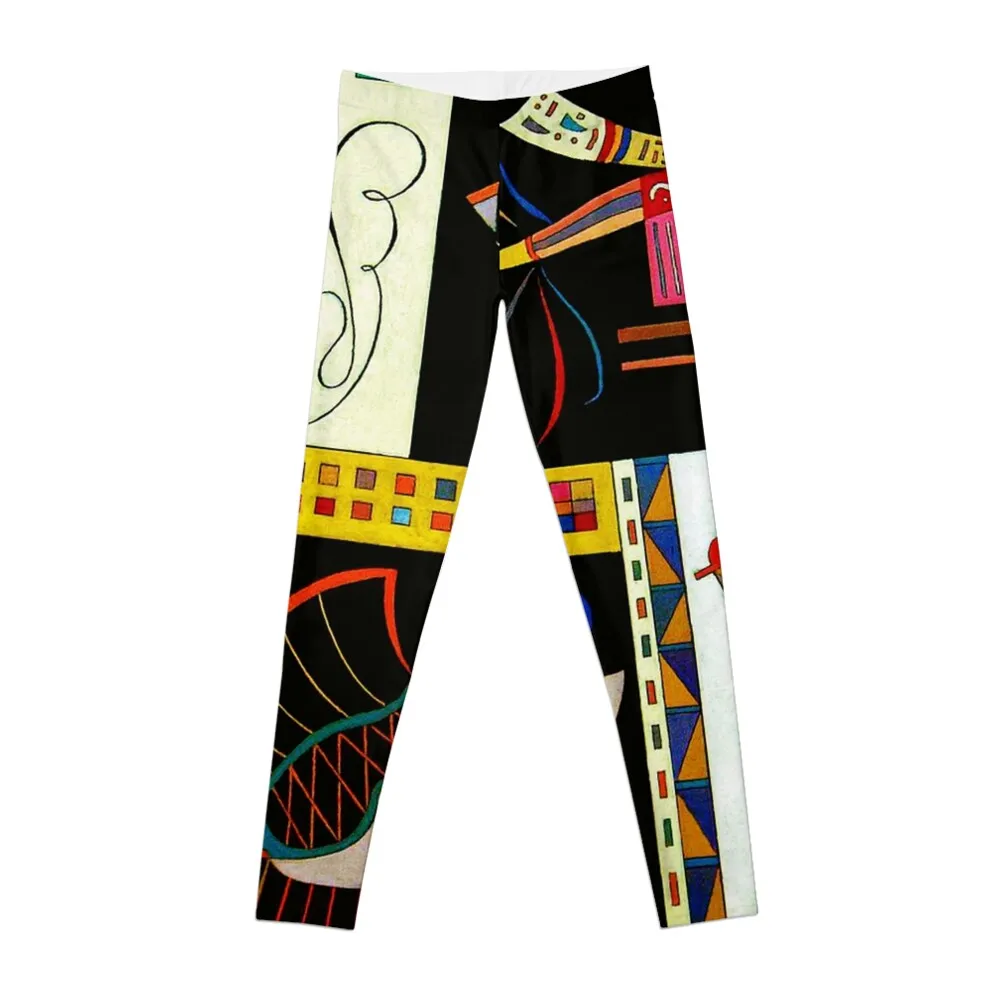 Communaute?- Community Wassily kandinsky Whimsical Paintings Leggings Pants sport sportswear gym sport set Womens Leggings