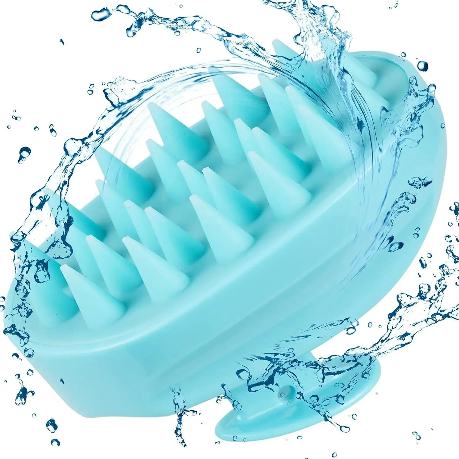 1pc Silicone Shampoo Brush Head Scalp Massage Comb Hair Washing Combs Bath Shower Body Massage Brushes Salon Hairdressing Tools