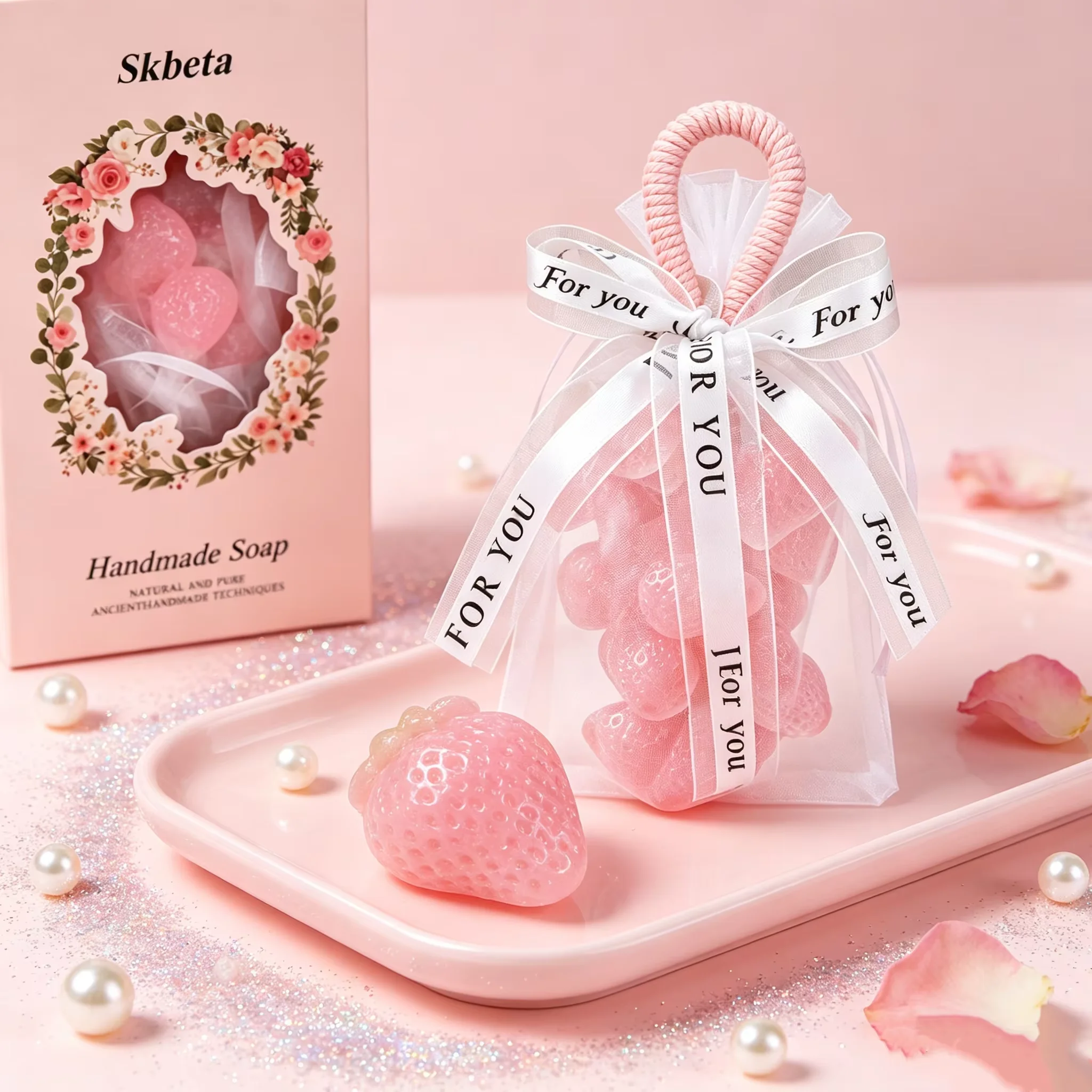New Beauty Grape Shaped Handmade Soap For Washing Hand Body Bath Fresh Air Gift Lasting Fragrance For Man Women Fruit Aroma Soap
