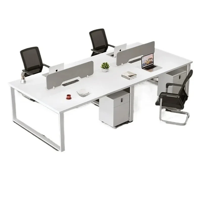 

Stylish staff office furniture table 4 people screen staff desk simple modern combination work space