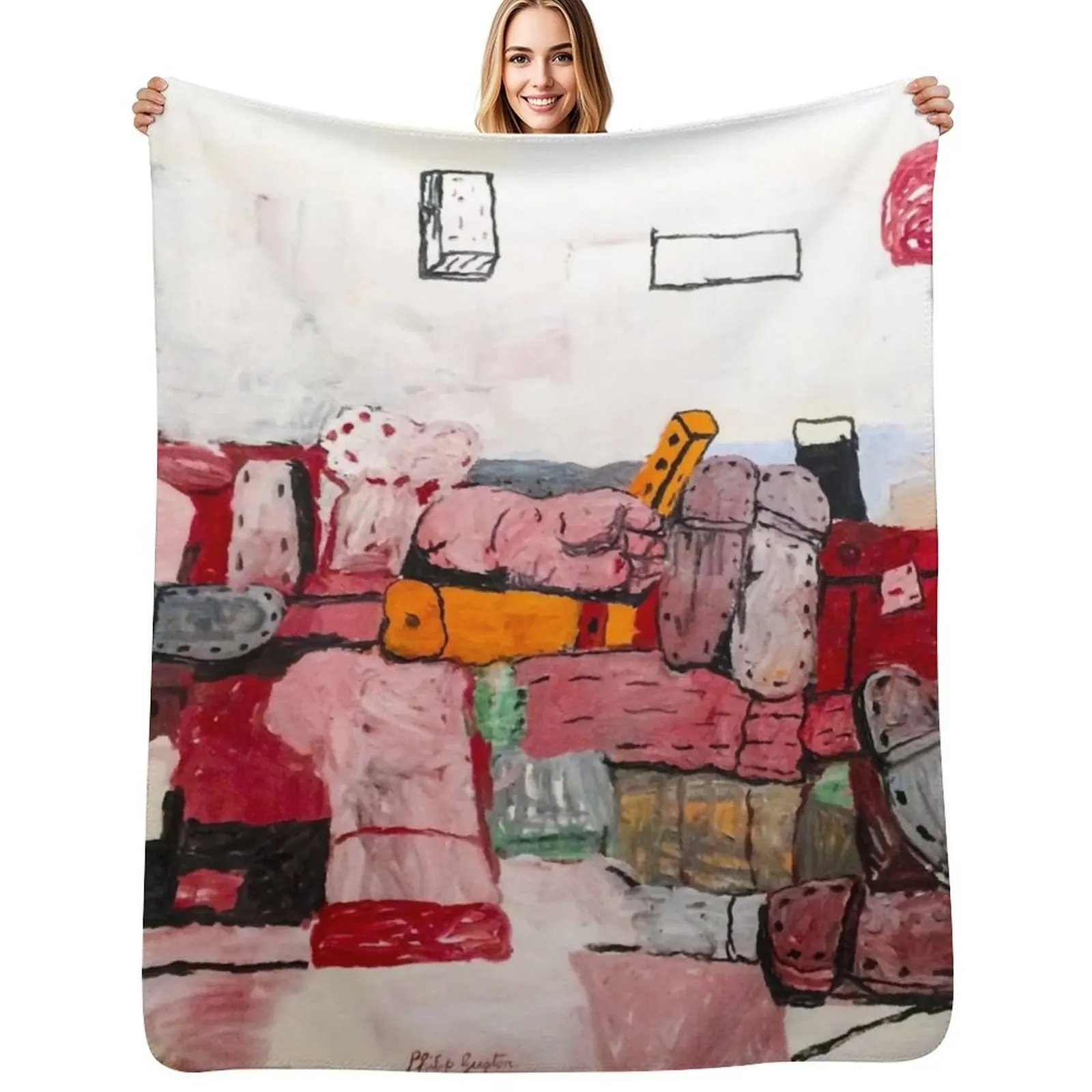 

Philip Guston's artwork Throw Blanket cosplay anime Comforter Thin Decorative Sofa Blankets