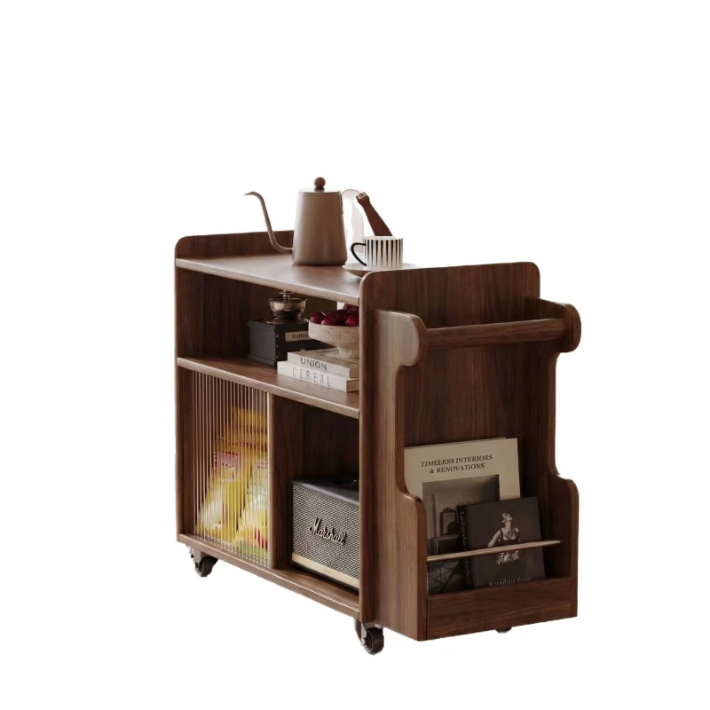 Side few solid wood medium and ancient style removable storage sofa corner cabinet multi-functional shelf