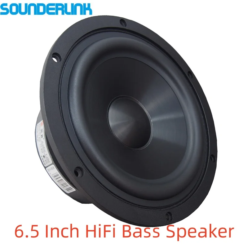 Sounderlink AudioLabs 6.5 inch Mid-Bass Speaker 50W RMS Ceramic Aluminum Cone  4/8Ω HiFi Driver for DIY Audio Systems