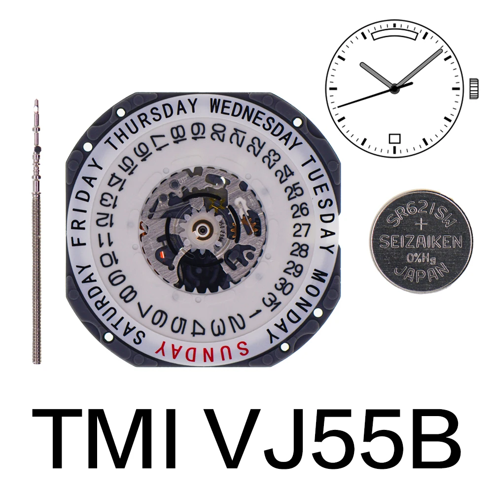 TMI VJ55B Quartz Movement Japanese Movement Watch Accessories Electronic Movement 3 Hands Standard Hand Height