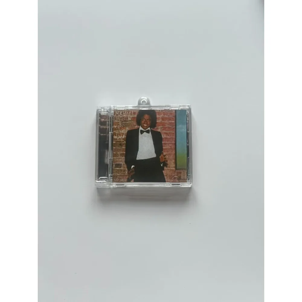 Michael Jackson Mini CD Keychain 6PCS MJ Fans English Replica Playable Classic Music Memorabilia Gift Free Shipping