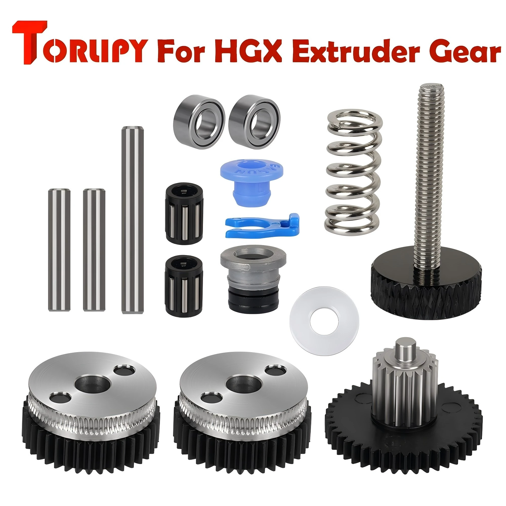 Pour HGX extrudeuse jeu d'engrenages en acier trempé VORON double engrenage extrudeuse HGX-LITE-extrudeuse en acier trempé réducteur