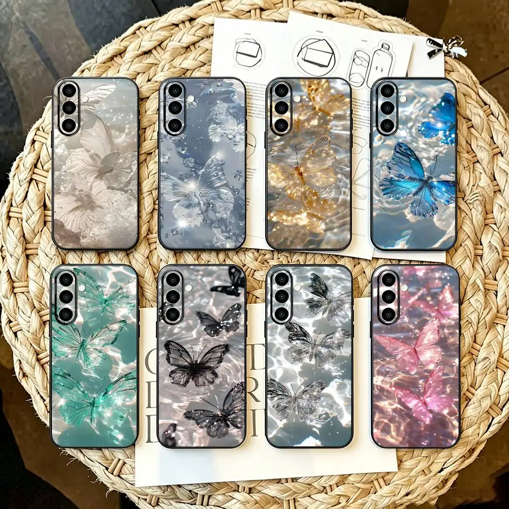 Fashion Butterfly For Samsung Galaxy A55 A35 A15 A54 A24 4G A14 A53 A33 A23 5G A52s A42 A32 A71 A51 A21s A50 A30