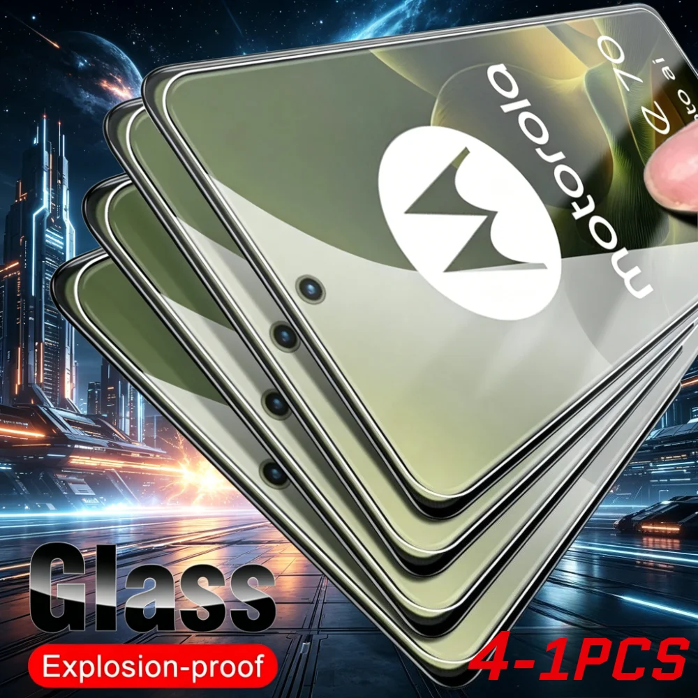 

1‑4PCS 9H HD Tempered Glass Anti‑Fingerprint Screen Protector for Motorola Edge 70 Pro Fusion+ 60 50 Pro G87/G77/G67/G57/G47/G37