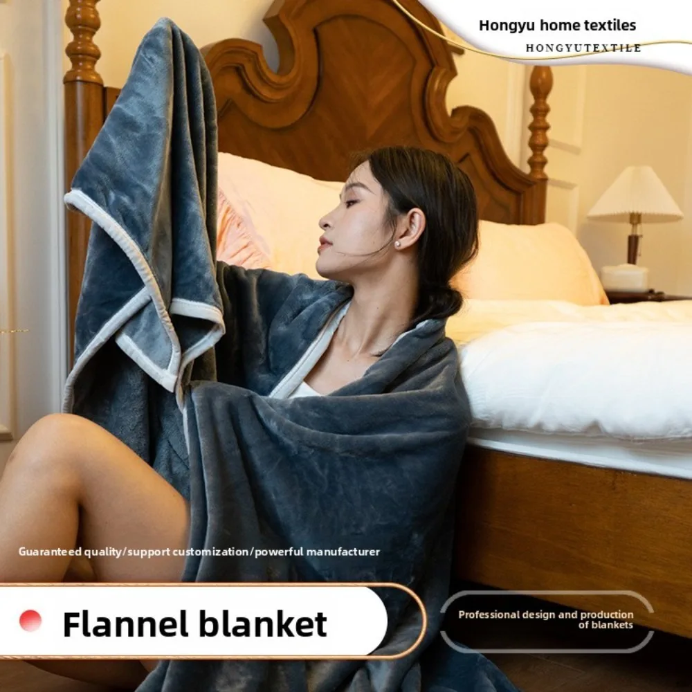 

Soft Flannel Edge Sofa Throw Blanket Lightweight Warm Plush Couch Blanket for Adults Cozy Living Room Bedroom Decor Relaxing Use