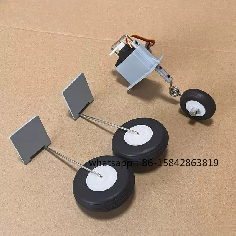 Servo Nose Wheel Steering Landing Gear Replacement Parts for RC P15 P.15 Ducted Jet Plane