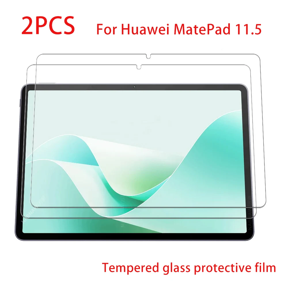 

2 Pieces Clear Scratch Proof Tempered Glass Screen Protector For Huawei MatePad 11.5 S 2024 11.5-inch S