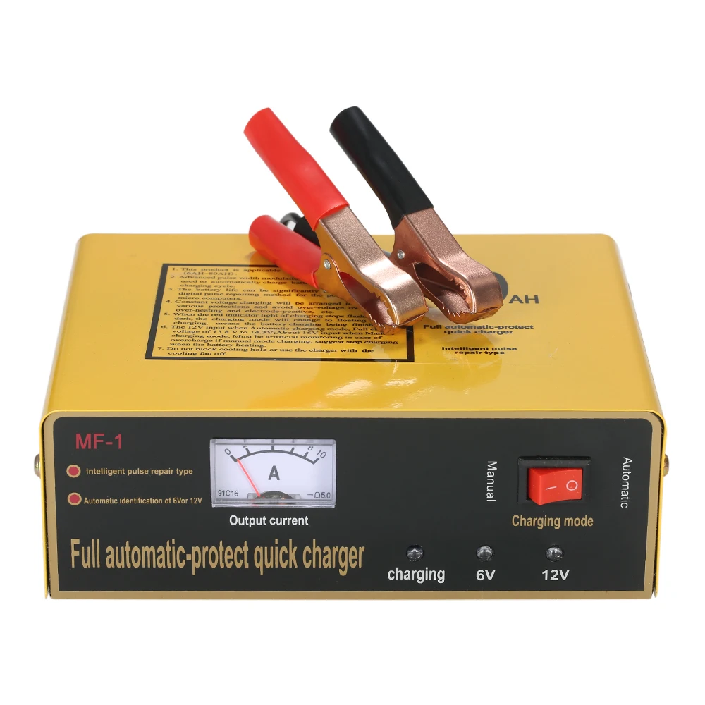 

Intelligent Lithium Battery Charger Pulse Repair Type Maintainer Lead Acid Battery Charger Motorcycles Auto Accessories