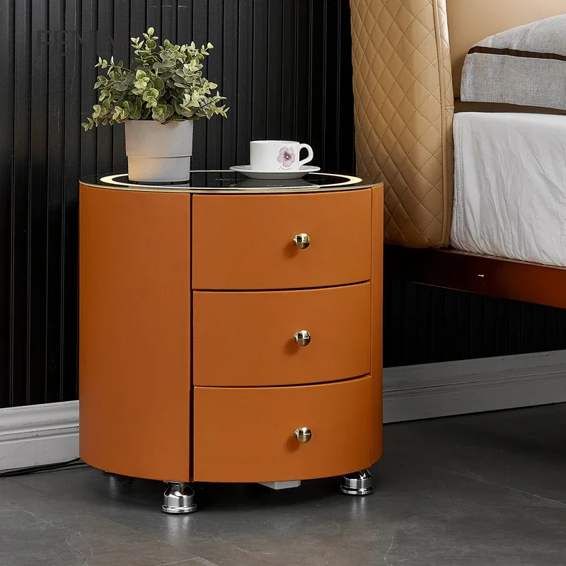 Multi-functional side table smart audio wireless charging living room side cabinet storage corner table