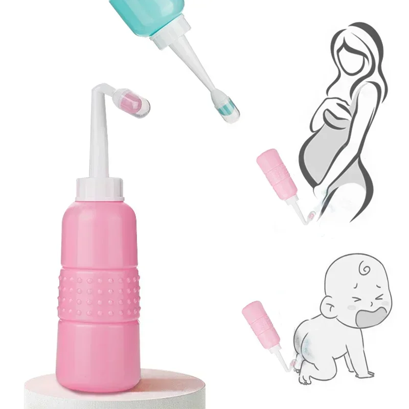 Baby Showers Portable Hand Held Bidet Sprayer Maternity Washer for Perineal Recovery Cleansing After Birth Hygiene Bottle