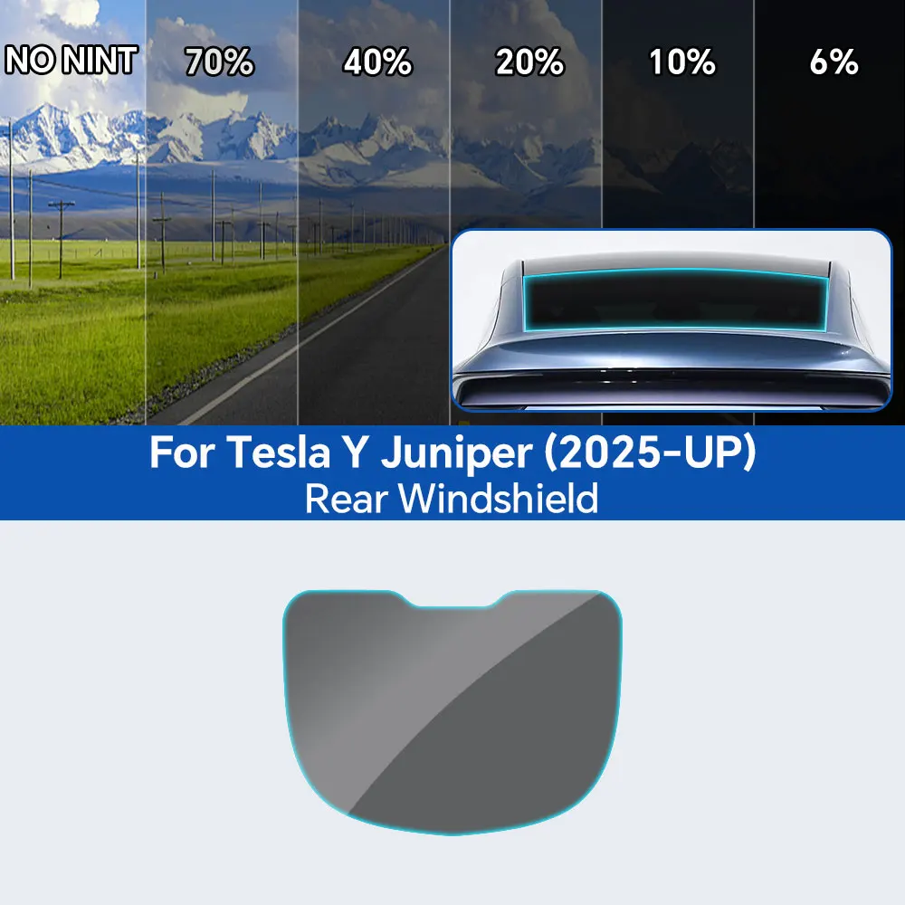 PFCC Auto Voor Achter Zijruit Voor Tesla Model Y Juniper Model y 2025 2026 Privacy UV Bescherming Tint Solar Film accessoires