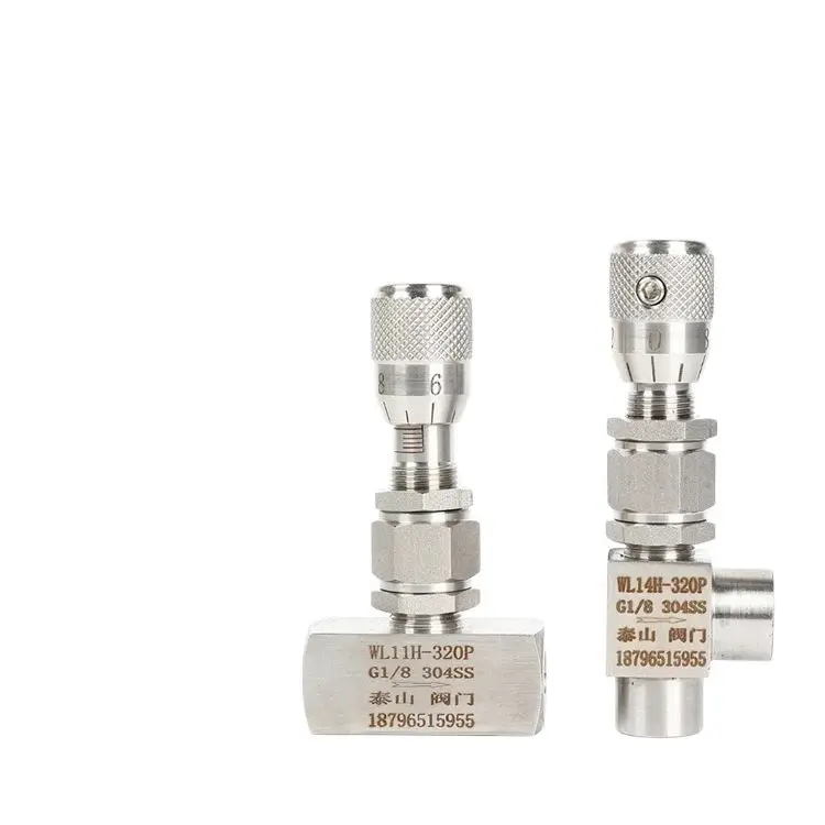 Stainless steel internal wire fine adjustment valve scale micro adjustment valve flow internal thread WL11H-320P G1/4 G1/8