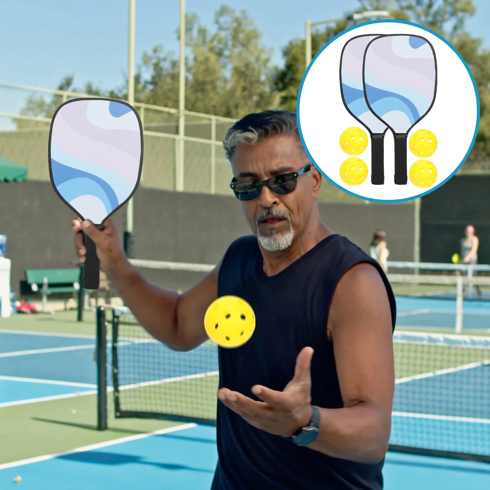 

Peak Racket Suit Pickle Training Paddle Tennis Paddles Outdoor Sports Accessories Toy Kit Equipment Child