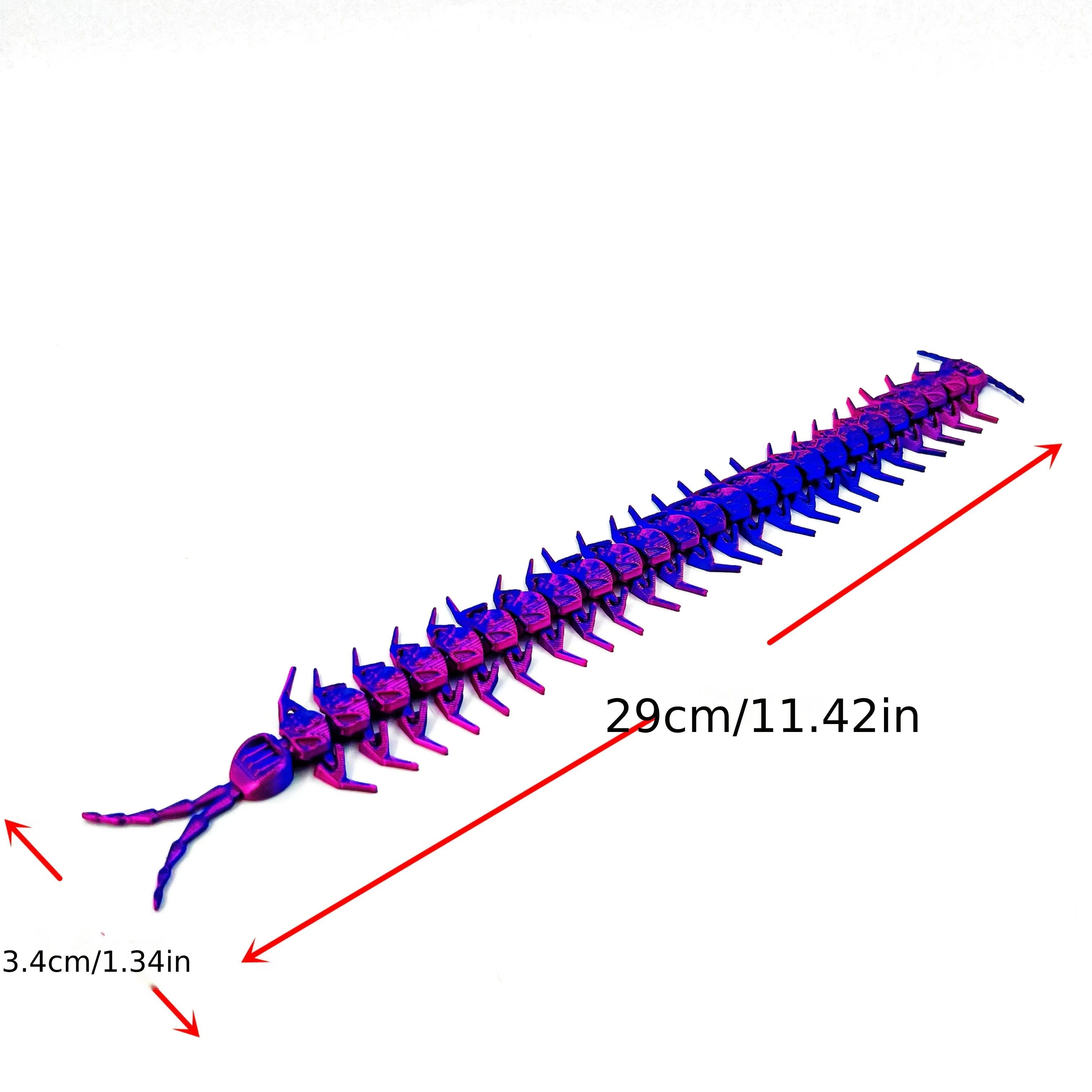 3D Printed Mechanical Centipede Gradient Statue for Home and Office Desktop Decoration, Suitable for Indoor and Outdoor Placemen