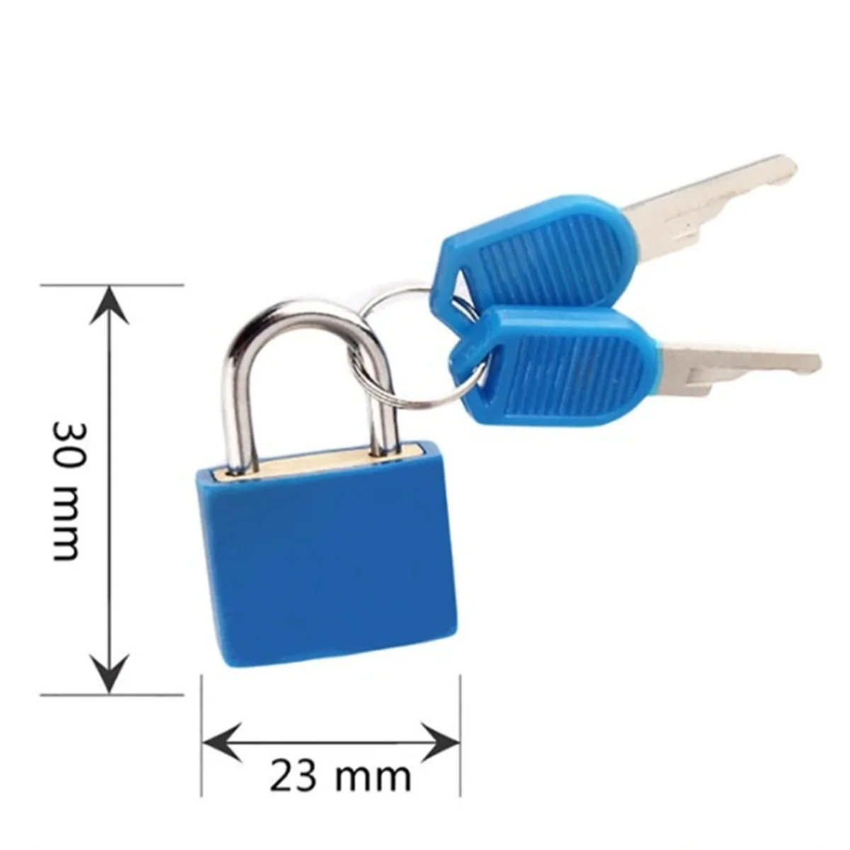 

BAAQ маленький мини прочный навесной замок для дорожного чемодана, дневник, замок с 2 ключами, цветной пластиковый чехол, украшение на замок, 10 шт.