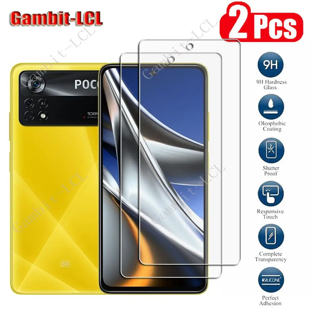 2Pcs Original Protection Tempered Glass For Xiaomi Poco X4 Pro 5G 6.67\