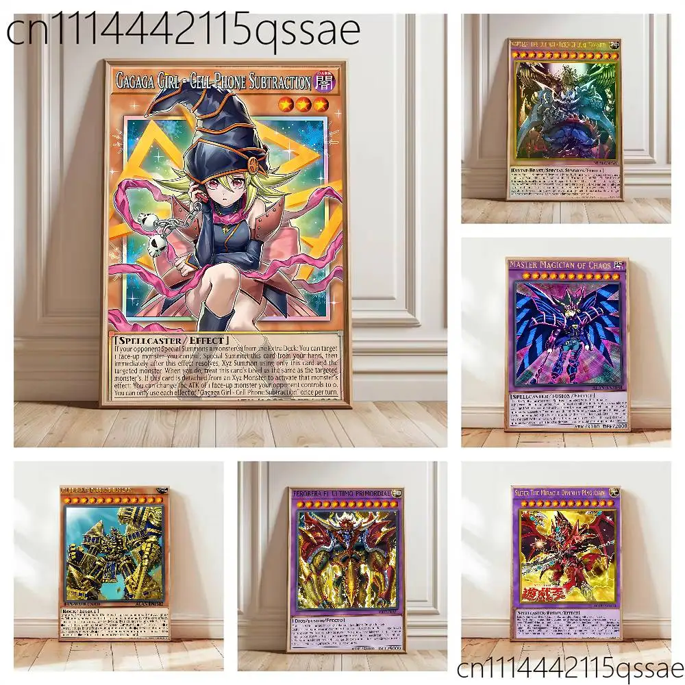 For Yu-Gi-Oh Rolled Poster Cartoon Wall Art for Nursery Kid Room Playroom Cute Princes Painting Home Room Decor