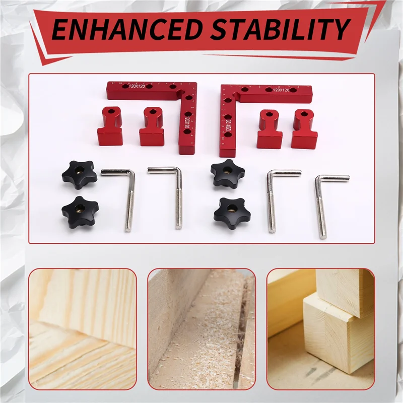 

A38M Carpenter's Right Angle Positioning Sleeve Straight Square Clamp Positioning Plate Square Right Angle Clamp