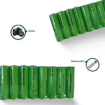 סוללה אלקלית נטענת AA 1.5V 3000mAh/1.5V פנס צעצועים שעון נגן MP3 החלפת סוללה 8 best sales mhr - №1