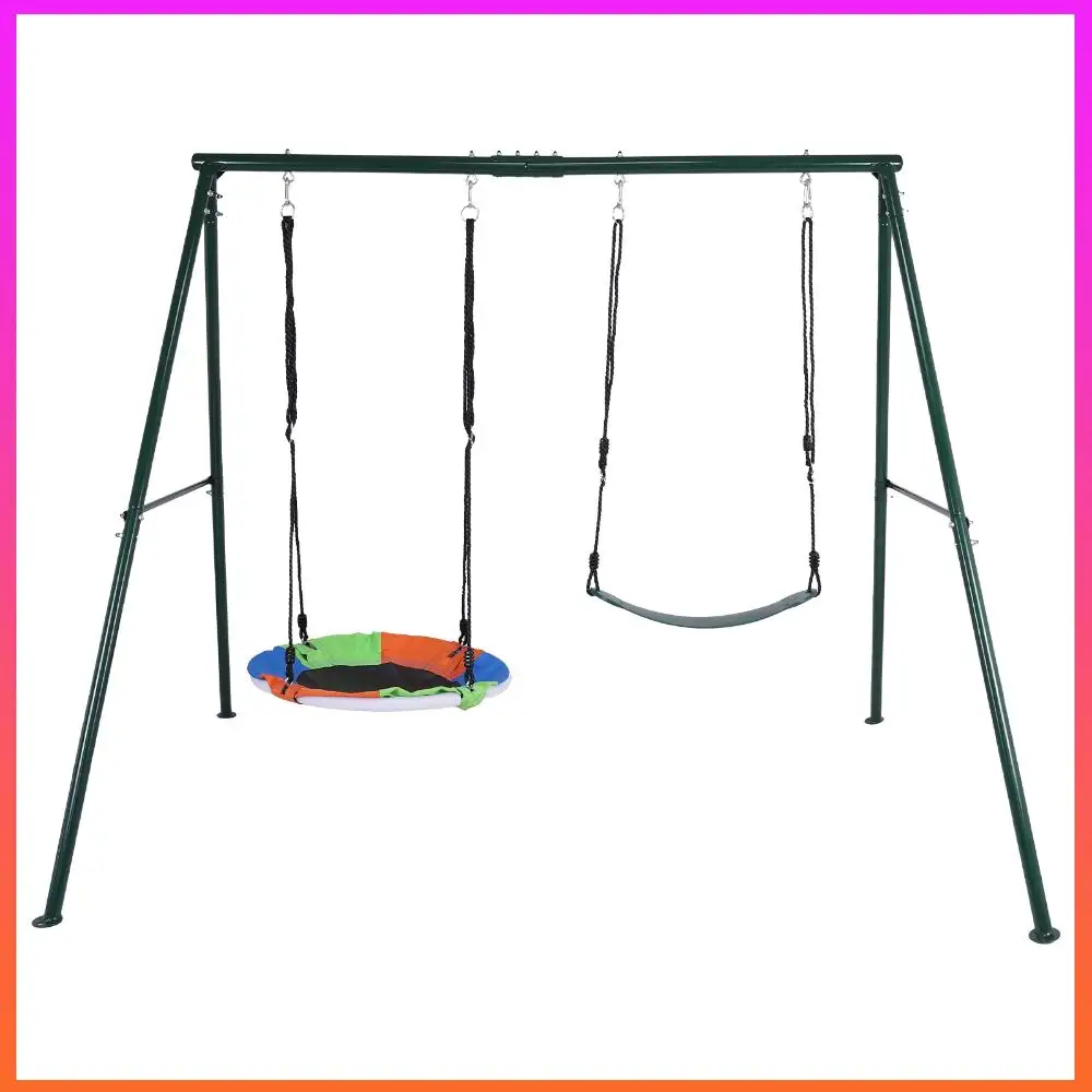 삼각형 프레임 해먹 랙 내마모성 안정성 2 스윙 브래킷 유치원 쇼핑몰 공원용 다목적