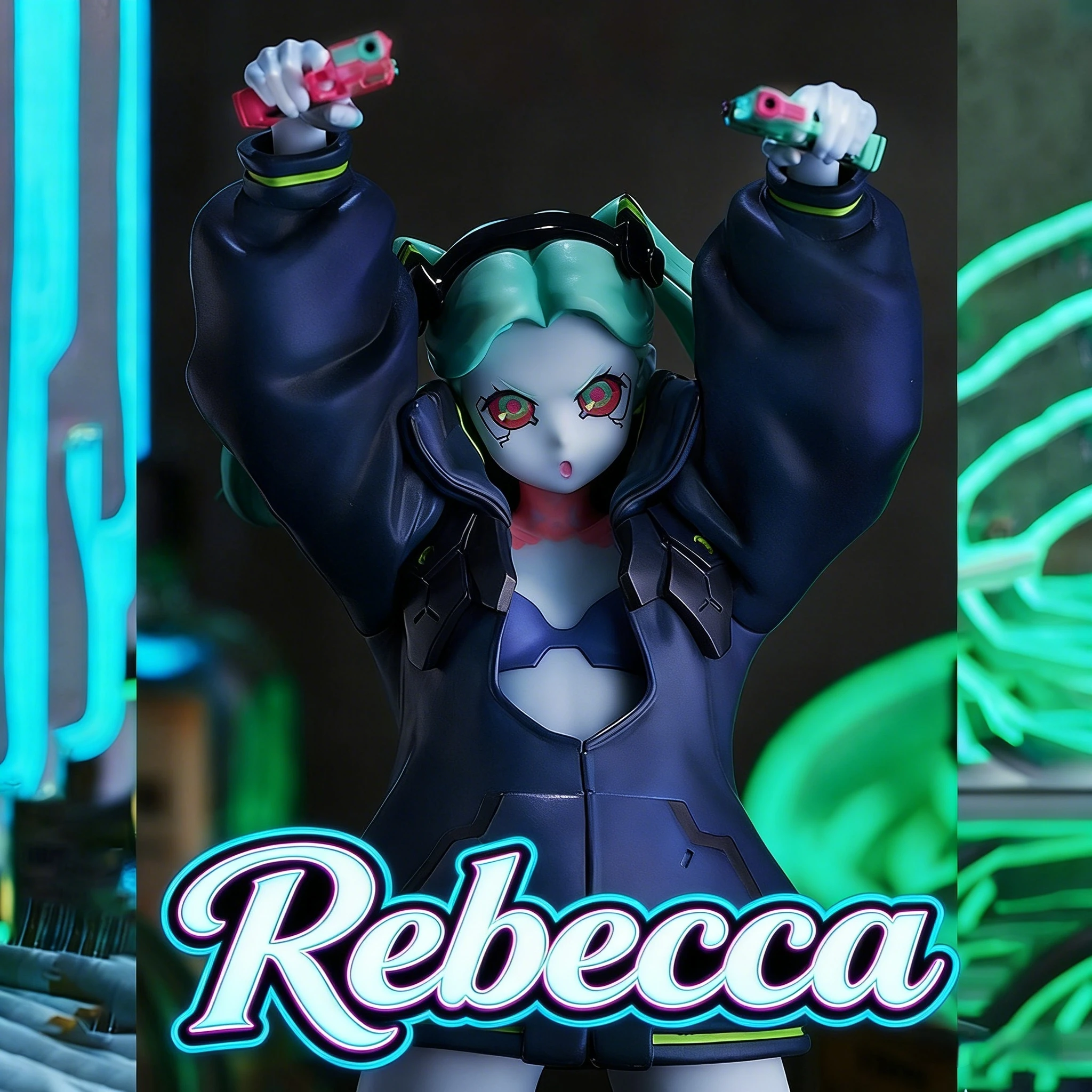 Figura de Ação Colecionável Rebecca de Cyberpunk Crazy Edgerunners, Brinquedo de Decoração para Mesa, Presente para Fãs