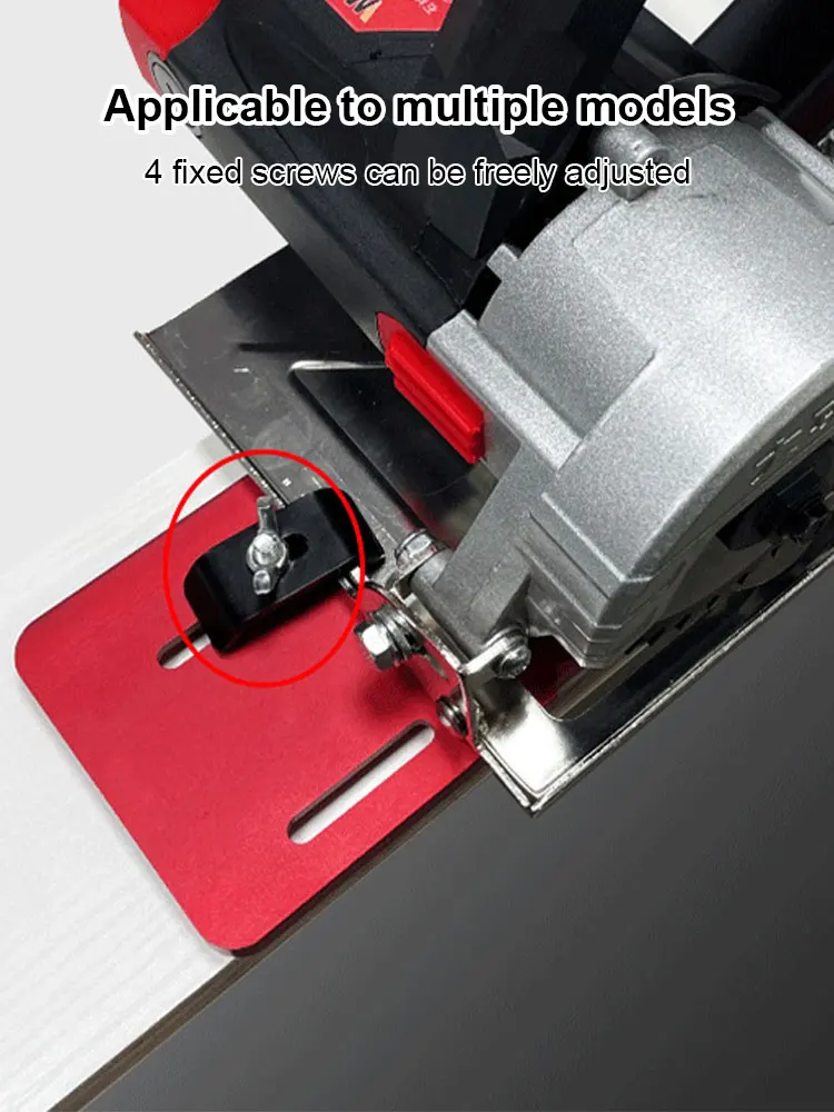 Carpentry Adjustable Cutting Wood Board Bracket Universal Base Plate for Marble Machine Handheld-saw Quick Positioning Bracket