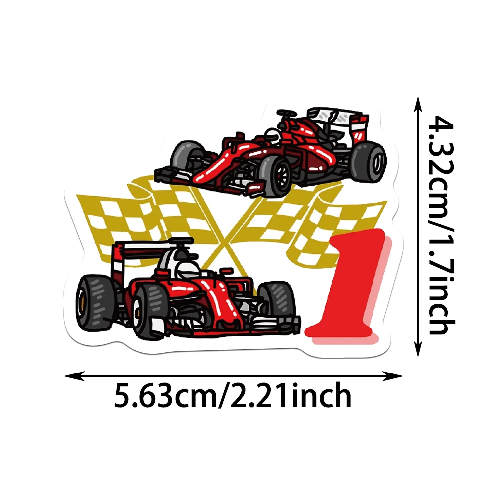 50pcs F1 Formula One Cool Speed Racing Stickers for Decoration Laptop Car Motorcycle Bike Case Suitcase Water Bottl DIY Decals