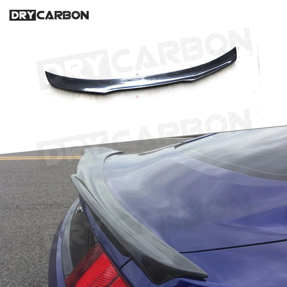 

Carbon Fiber B Style Rear Trunk Spoiler Lip Wing for Ford Mustang GT Coupe Spoiler 2015 2016 2017 Car Boot Spoiler Accessories