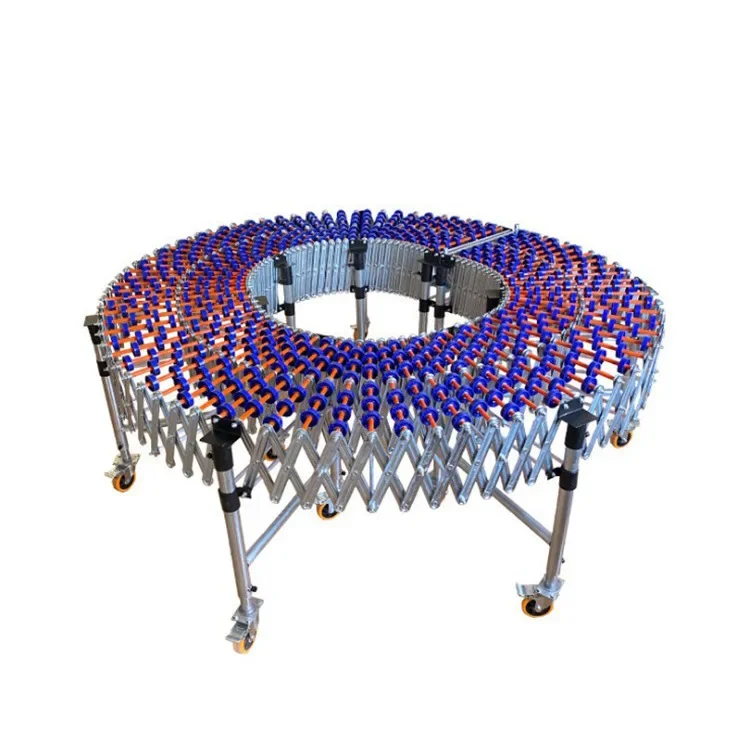 Power roller conveyor, telescopic roller line, loading and unloading, mobile conveyor belt, assembly line conveyor belt