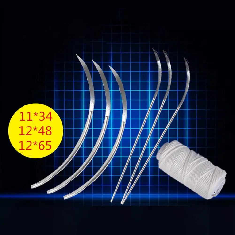 Stainless Steel Veterinary Suture Needle Various Sizes Pig Cattle Sheep Poultry Beast Needle Livestock Tools For Surgery