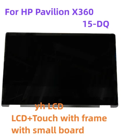 15.6'' LCD  Display Panel Touch Screen Glass Digitizer Assembly  Frame for HP Pavilion x360 15-dq 15-dq0006nf 15-DQ0095NR Series