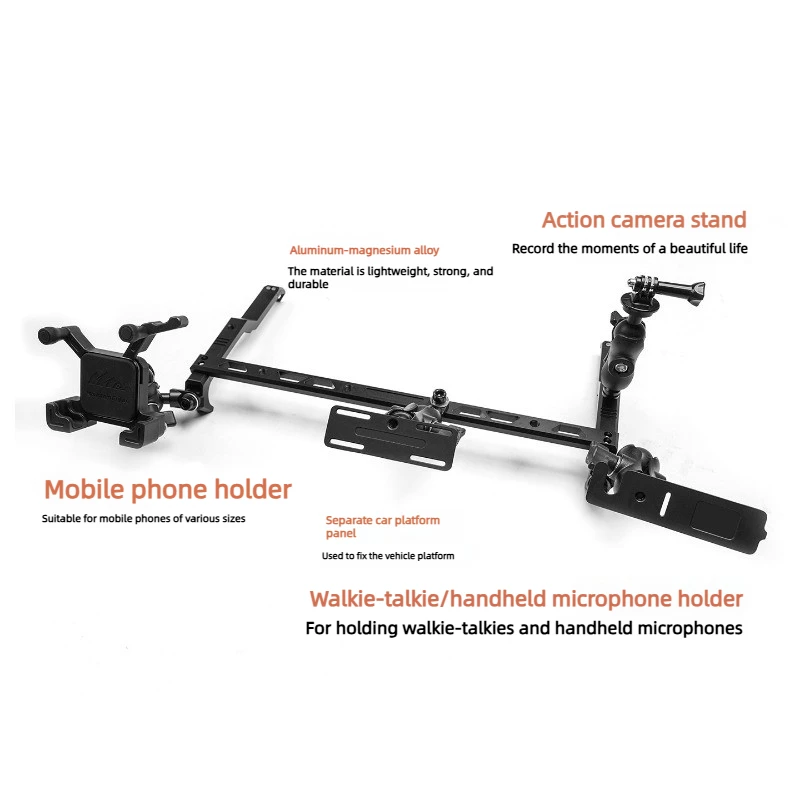Suporte de Telefone para Carro AEBY para BAIC 212 T01 2024-2026, Suporte Multifuncional em Liga de Alumínio, Acessório para Interior de Carro, Sem Nec