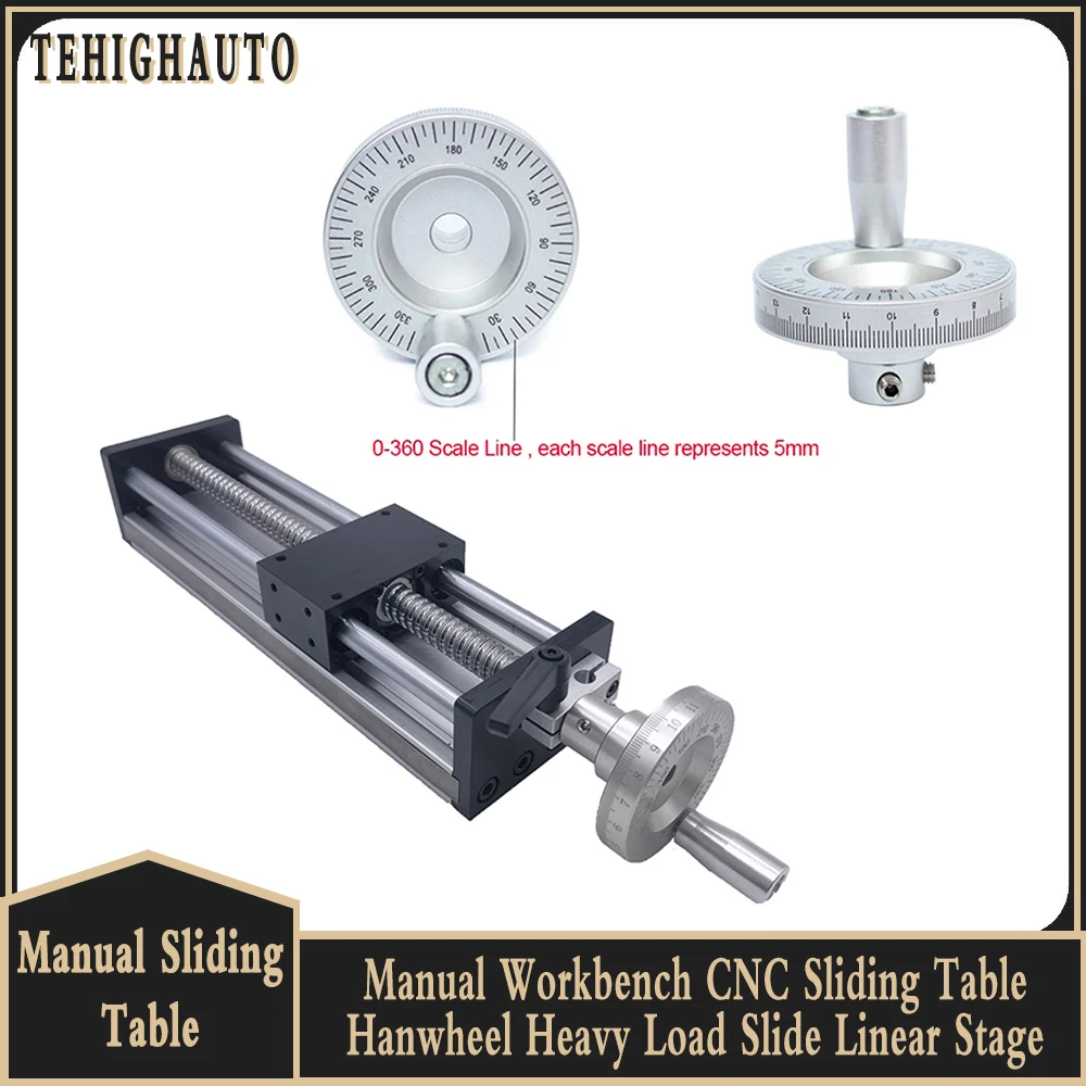 Guia Linear Volante para Bancada de Trabalho Tabela Deslizante Manual Cnc Tabela Saw Stroke Ballsscrew Sfu1204 1605 1610 100500 mm