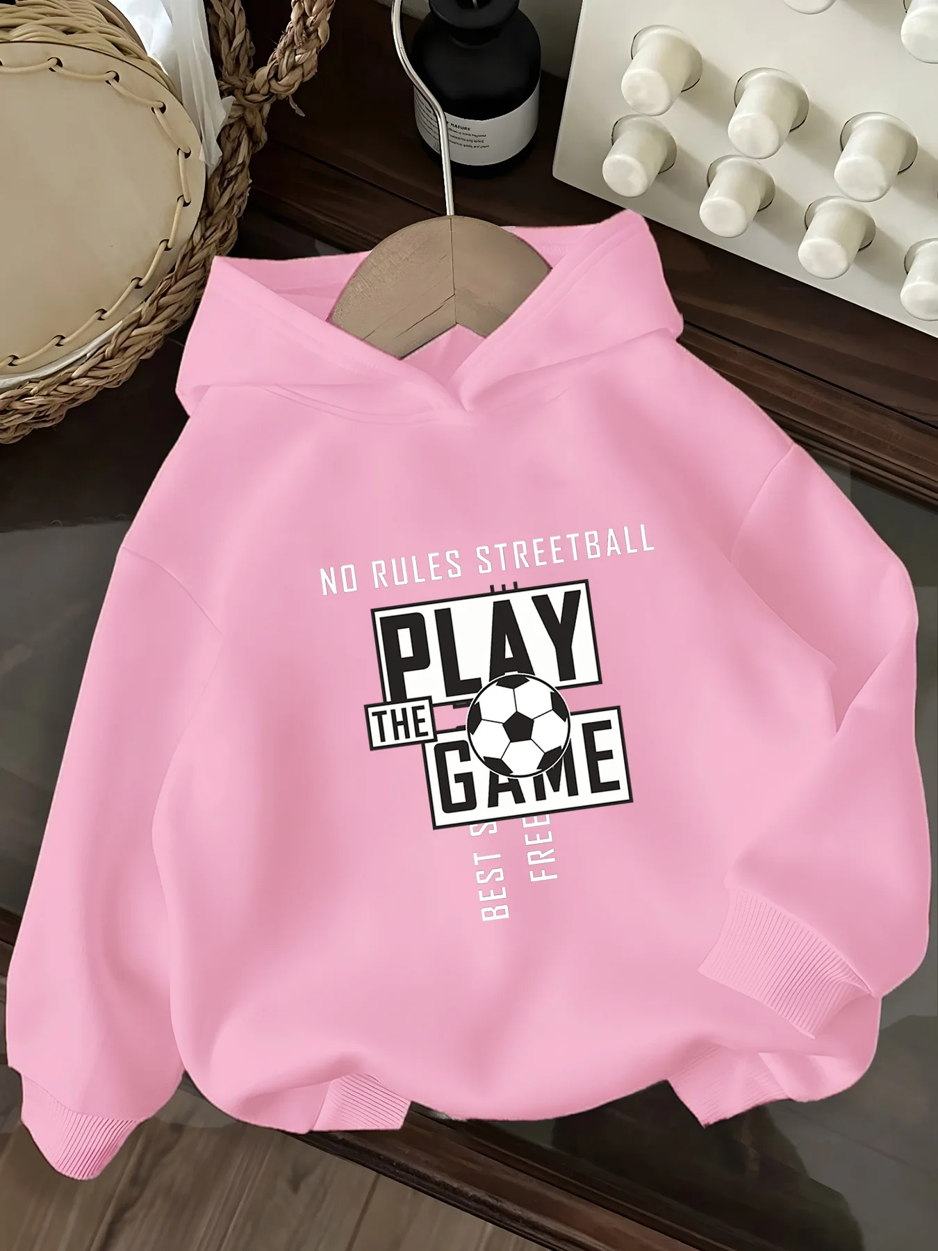 

printed girls hooded sweater children suitable for young girls and students boy party special clothing 120-160 cm