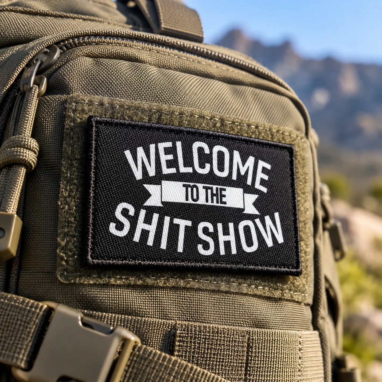 1 Stück lustiger Aufnäher „Shit Show Supervisor“ 2' x 3' Zoll Morale Patch mit Klettverschluss – Detail 3