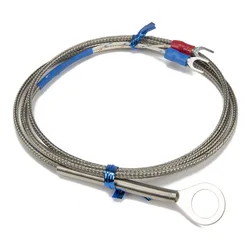 FTARR01 K tipo 1m cavo di schermatura in metallo 10mm diametro foro anello testa termocoppia sensore di temperatura